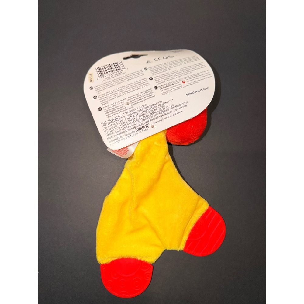 NEW Bright Starts Snuggle Teethe Giraffe Plush Baby Toy Teether Crinkle - Picture 4 of 4